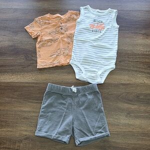 Toddler Boy Jeep Beach Spring & Summer Outfit SIZE: 24 Months